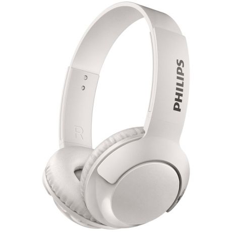 Наушники Philips SHB3075WT/00 Bluetooth белый Беспроводные / Полноразмерные с микрофоном / Белый / 9 Гц - 21 кГц / 103 дБ / до 12ч / Bluetooth