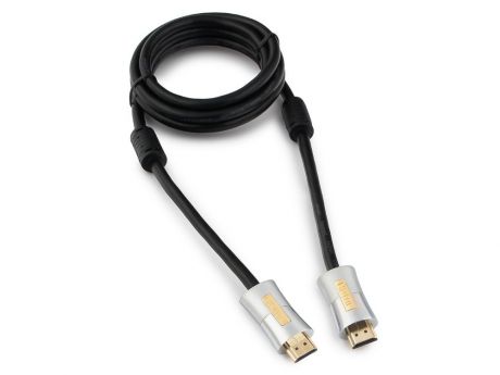 Кабель HDMI Cablexpert, серия Platinum, 1,8 м, v2.0, M/M, позол.разъемы, метал. корпус, ферритовые кольца, блистер CC-P-HDMI01-1.8M