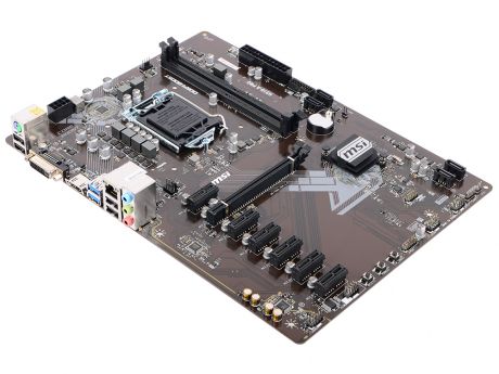 Материнская плата MSI H310-A PRO (S1151, B360, 2*DDR4, 1*PCI-E16x, 6*PCI-E1x, DVI, HDMI, SATA III, GB Lan, USB3.1, ATX, Retail)