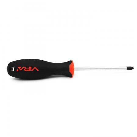 Отвертка VIRA 391100 ph2x100мм CrV эргономичная двухкомпонентная ручка