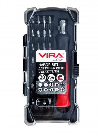 Набор отверток VIRA 305081 набор бит для точных работ с держателем 30 предметов
