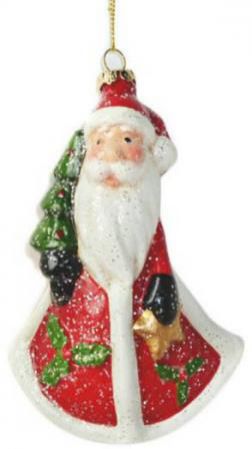 Елочные украшения Новогодняя сказка "Дед Мороз" 13 см 1 шт разноцветный пластик