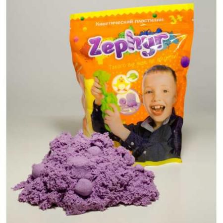 Кинетический пластилин "Zephyr"-фиолетовый (0,3 кг/дой-пак) (извините, гиперссылка на картинку отсут