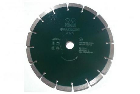 Круг алмазный KEOS DBS02.300 сегментный Standart 300х25.4/20.0мм по бетону