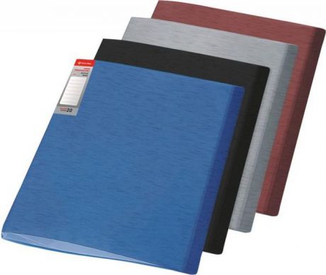 Папка с файлами SIMPLE, ф.А4, 10 файлов, черный, материал PP, плотность 450 мкр