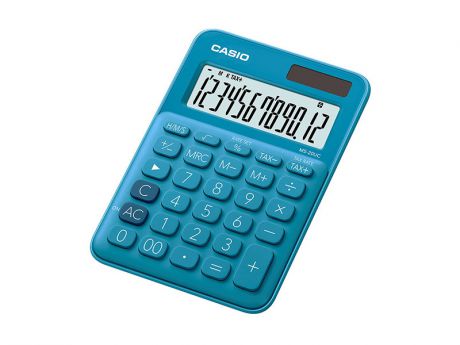 Калькулятор настольный CASIO MS-20UC-BU-S-EC 12-разрядный синий