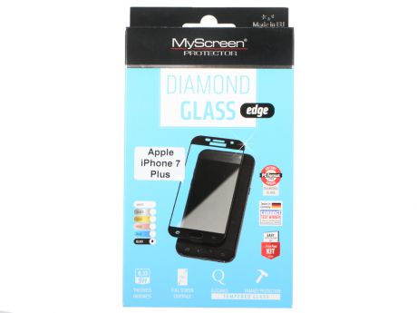 Защитное стекло Lamel 2,5D MyScreen LITE Glass edge Black для iPhone 7 Plus MD2827TG FCOV BLACK