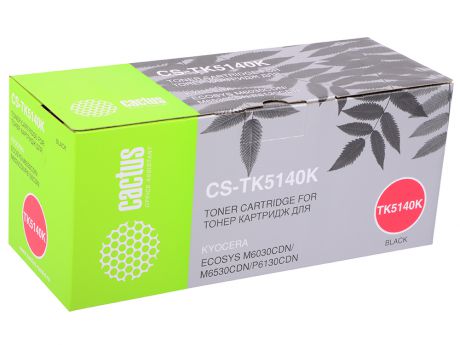 Картридж Cactus CS-TK5140K черный (black) 7000стр для Kyocera Mita M6030cdn/M6530cdn/P6130cdn
