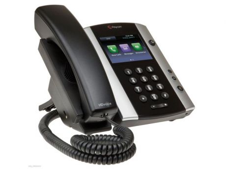 Телефон IP Polycom VVX 500 для конференций черный 2200-44500-114
