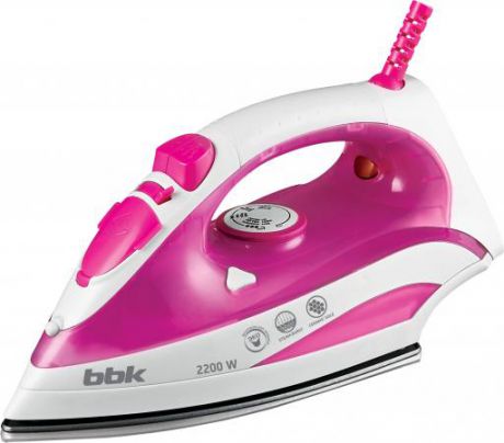 Утюг BBK ISE-2200 2200Вт белый розовый