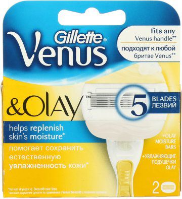 Сменная кассета Gillette Venusolay для бритв 2шт 80244208