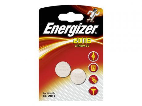 ENERGIZER Батарейка Lithium CR2016 FSB 2шт