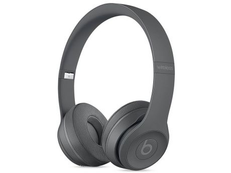 Гарнитура Apple Beats Solo3 серый Беспроводные, проводные / Накладные с микрофоном / Серый / Одностороннее / до 40 ч / Bluetooth, Mini-jack / 3.5 мм