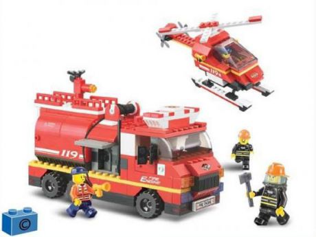 Конструктор SLUBAN Пожарная служба 409 элементов M38-B0222