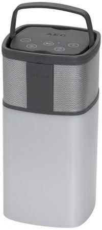 Портативная колонка AEG BSS 4841 White Grey Bluetooth, SD mini Jack, от батареи, Power Bank