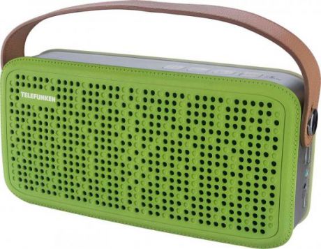 Портативная колонка Telefunken TF-PS1230B Green Brown 2 х 4 Вт, Bluetooth, SD, USB