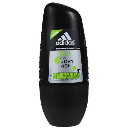Adidas Cool & Dry 6 в 1 48ч антиперспирант ролик для мужчин 50 мл