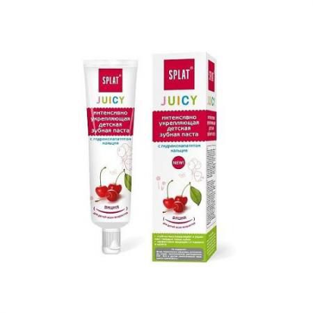 SPLAT Зубная паста детская укрепляющая с гидроксиапатитом Juicy Вишня/Cherry 35мл.