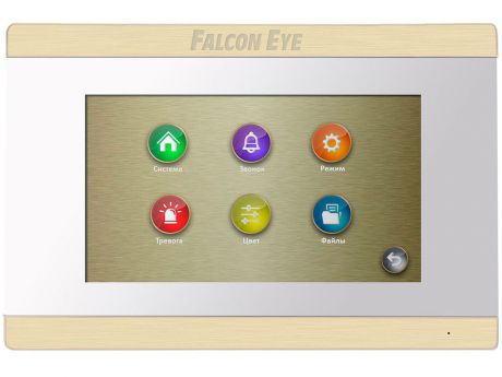 Видеодомофон Falcon Eye FE-70 ARIES (White) дисплей 7" TFT; сенсорный экран; подключение до 2-х вызывных панелей и до 2-х видеокамер; интерком; графи