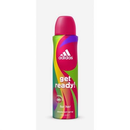 Adidas Get ready! дезодорант-спрей для женщин 150мл