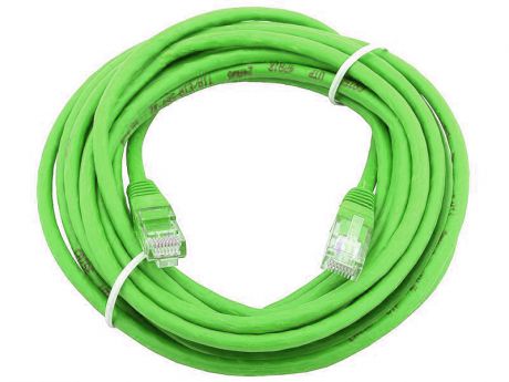 Сетевой кабель 20м UTP 5е, литой patch cord зеленый Aopen [ANP511_20M_G]