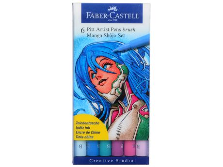Ручка капиллярная Faber-Castell Manga 6 цветов 167130