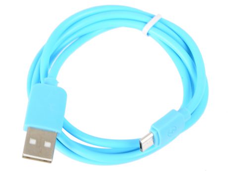 Кабель USB-microUSB Human Friends Super Link Rainbow M Blue, 1 м.