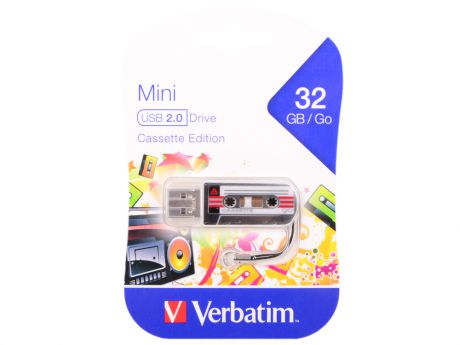 Флешка USB 32Gb Verbatim Mini Cassette Edition 49391 USB черный