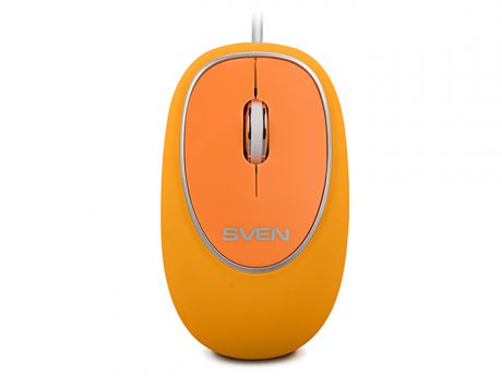 Мышь проводная Sven RX-555 Antistress Silent оранжевый USB