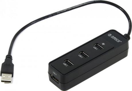 Концентратор USB Orico W5PH4-U2-BK 4 порта USB 2.0 черный