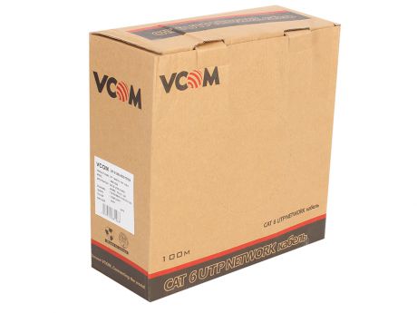 Кабель VCOM UTP 4 пары кат.6 (бухта 100м) p/n:VNC1020