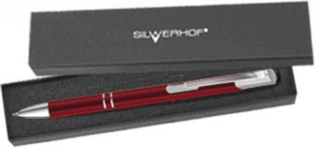 Ручка шариковая Silwerhof Optimum корпус красный чернила синие + коробка 025069