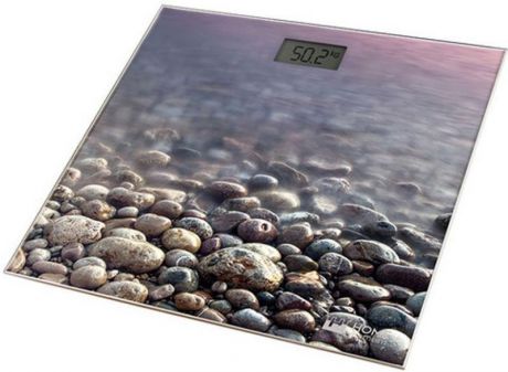 Весы напольные HOME ELEMENT HE-SC906 рисунок каменистый пляж