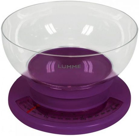 Весы кухонные Lumme LU-1303 фиолетовый чароит