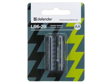 Батарейки Defender LR6-2B 2 шт 56013