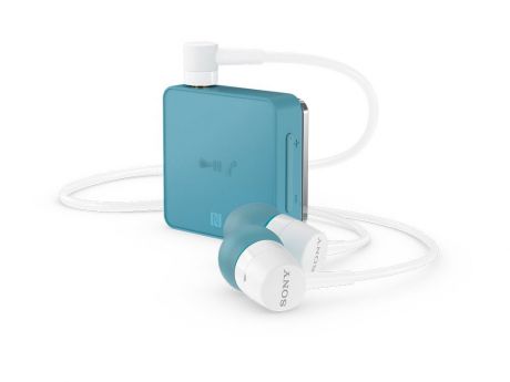 Bluetooth-гарнитура SONY SBH24 синий Беспроводные, проводные / Внутриканальные с микрофоном / Синий / двустороннее / до 6 ч / Bluetooth, Mini-jack / 3.5 мм