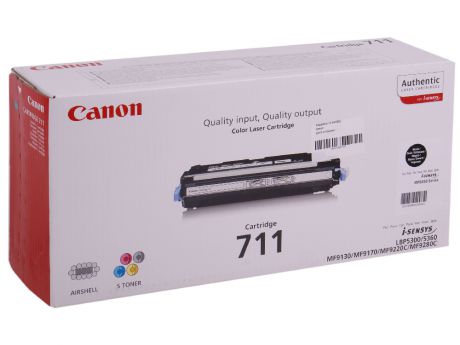Картридж Canon 711Bk для принтеров Canon LBP5300. Чёрный. 6000 страниц.