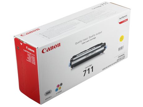 Картридж Canon 711Y для принтеров Canon LBP5300. Жёлтый. 6000 страниц.