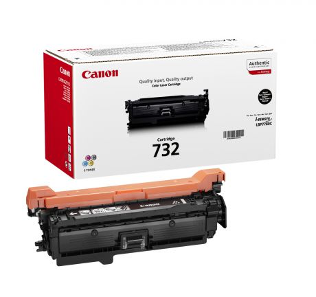 Картридж Canon 732Bk для принтеров LBP7780Cx. Чёрный. 6100 страниц.