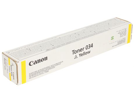 Тонер Canon C-EXV034 TONER Y для iR C1225/iF. Желтый. 7300 страниц.