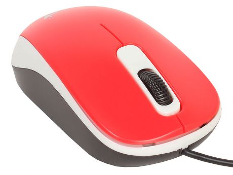 Мышь Genius DX-110 Red, оптическая, 1200 dpi, 3 кнопки, USB