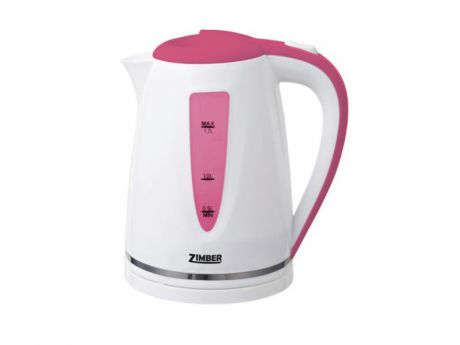 Чайник Zimber ZM-10853 2200 Вт 1.7 л пластик белый розовый