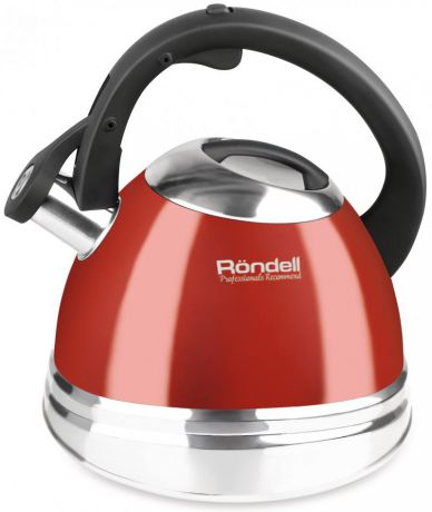 Чайник Rondell RDS-498 (НЕ электрический) красный 3 л нержавеющая сталь