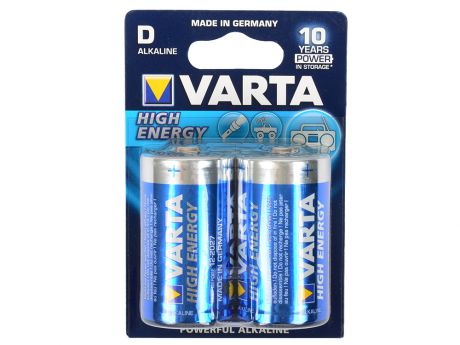Батарейки Varta High Energy LR20 2 шт