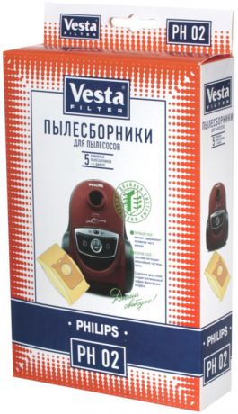 Комплект пылесборников Vesta PH 02 5шт + фильтр