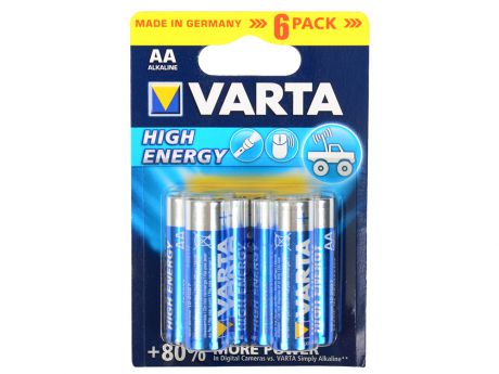 Батарейки Varta High Energy AA 6 шт