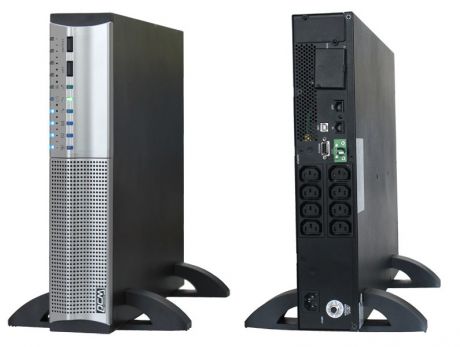 ИБП Powercom SRT-1000A Smart KING RT 1000VA/700W RS232,USB,AVR,Rackmount/Tower (8 x IEC)