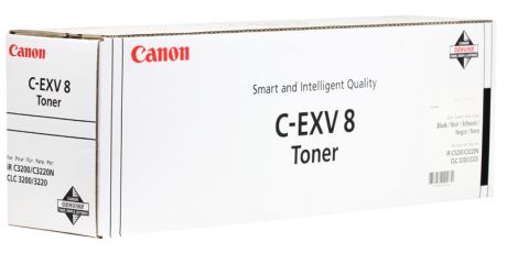 Тонер-картридж Canon C-EXV8Bk для CLC/iRC 3200, 3220, 2620. Чёрный. 25000 страниц.