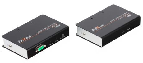 Удлинитель, SVGA+KBD+MOUSE USB ATEN, 150 метр., HD-DB15+USB A-тип, Female, c KVM-шнуром USB 1.8м, Б.П. 220) 5.3V (CE700A-AT-G)