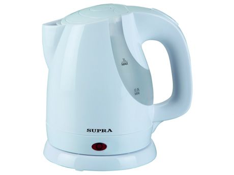 Чайник SUPRA KES-1021 мощность — 1100Вт; объем — 1л; корпус — пластик; фильтр от накипи, цвет — белый